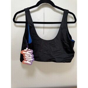 Yitty  Sports Bra Midi Shaping Bralette Black NWT PLUS Womens 3X